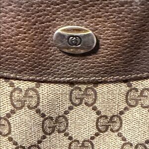 LargeGucci Brown and Cream Monogram